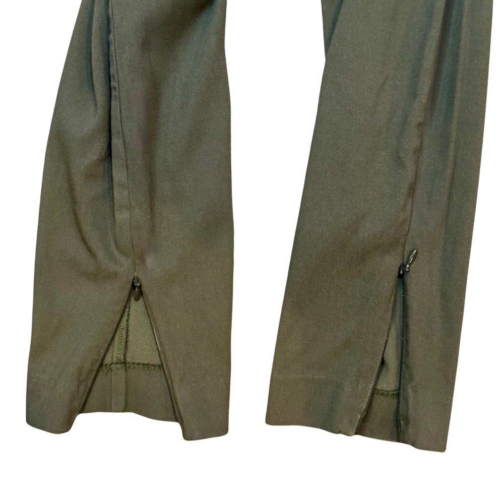 Olive Green High Waisted Skinny Pants | Size Medium - Picture 3 of 7